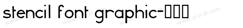 stencil font graphic字体转换
